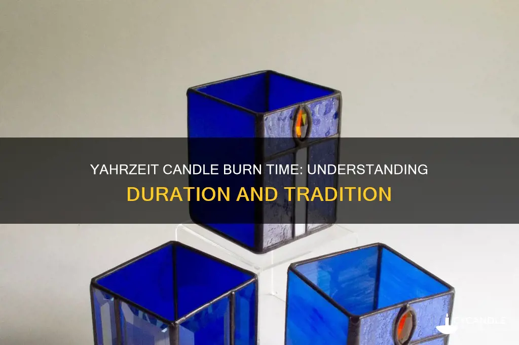 how long does a yahrzeit candle burn