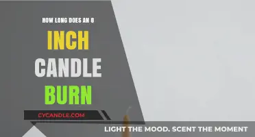 How Long Does an 8-Inch Candle Burn? A Comprehensive Guide