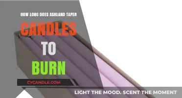 Ashland Taper Candles Burn Time: A Comprehensive Guide