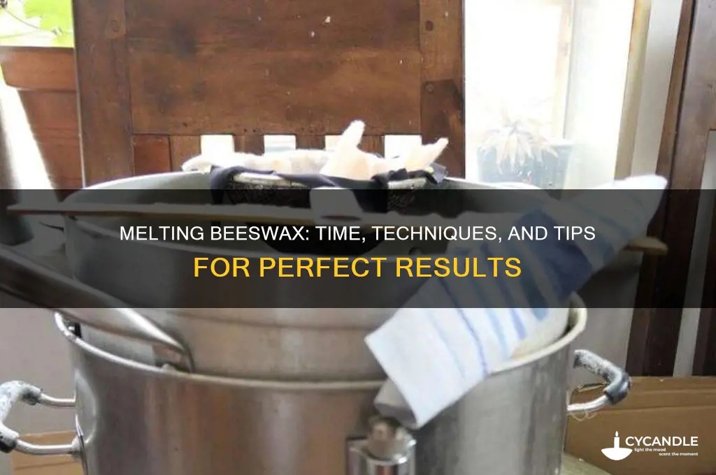 how long does beeswax take to melt