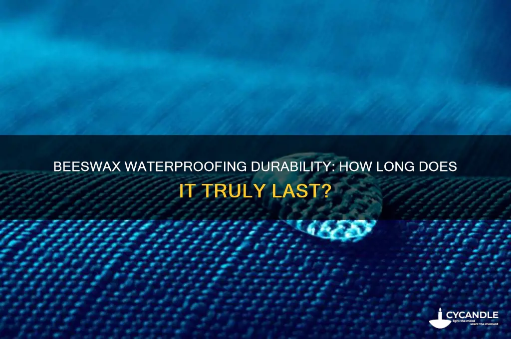 how long does beeswax waterproofing last