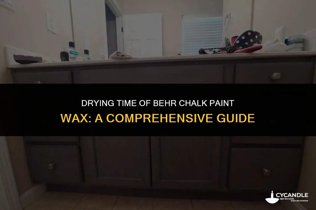 how long does behr chalk paint wax take to dry