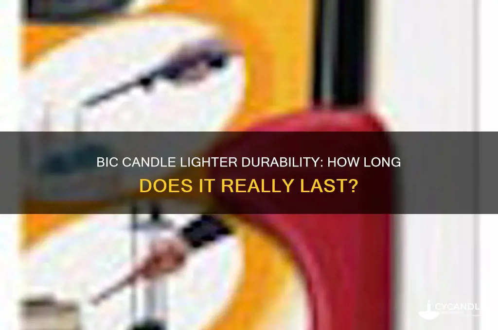how long does bic candle lighter last