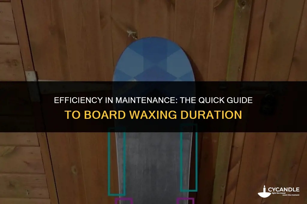 how long does board waxing take