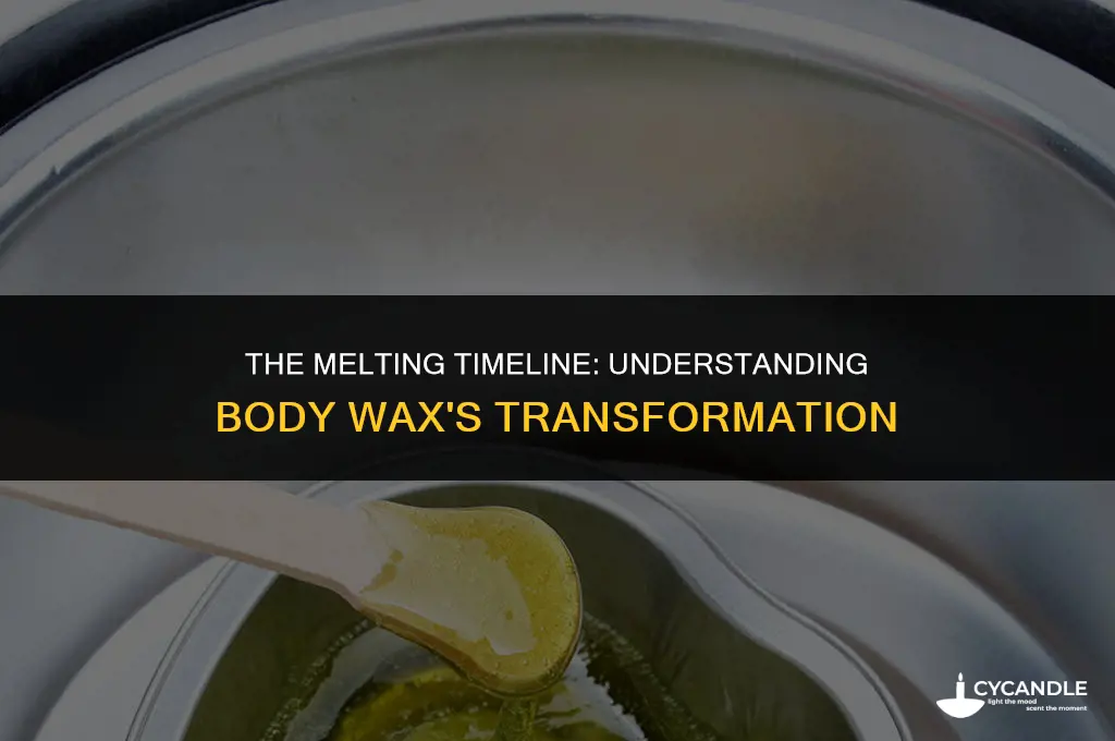 how long does body wax take to melt