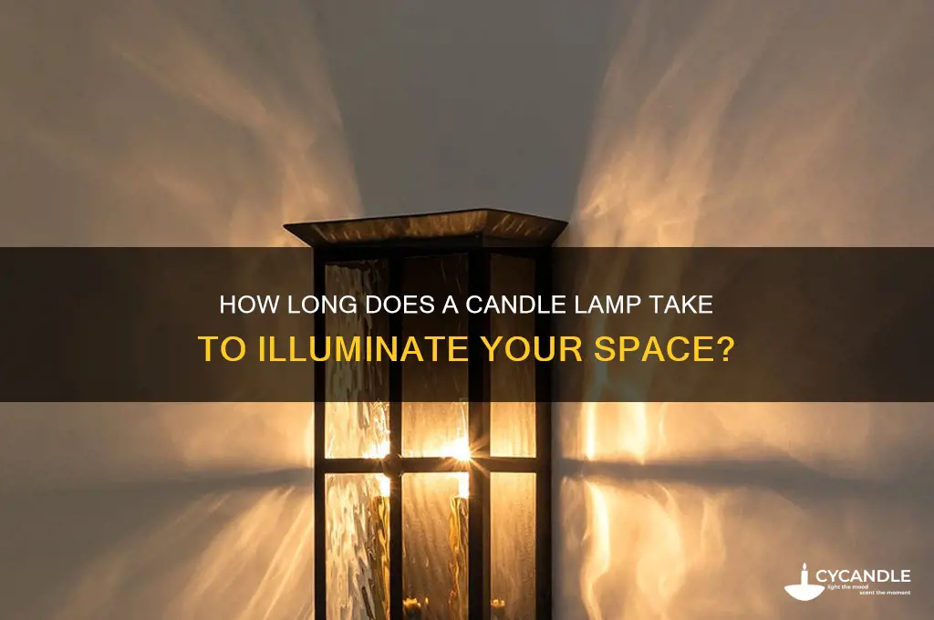 how long does candle lamp take to work