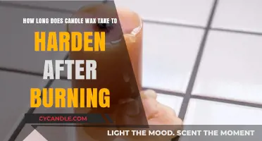Candle Wax Hardening Time: How Long After Burning Does It Set?