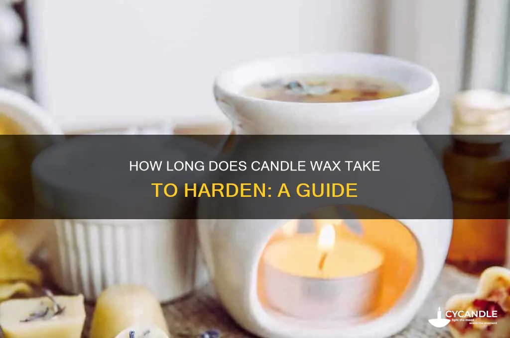 how long does candle wax take to harden