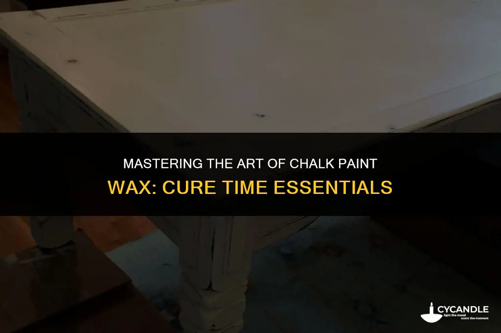 how long does chalk paint wax take to cure