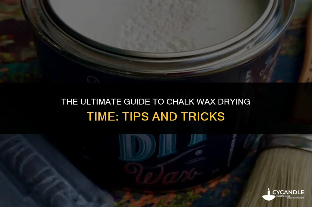 how long does chalk wax take to dry