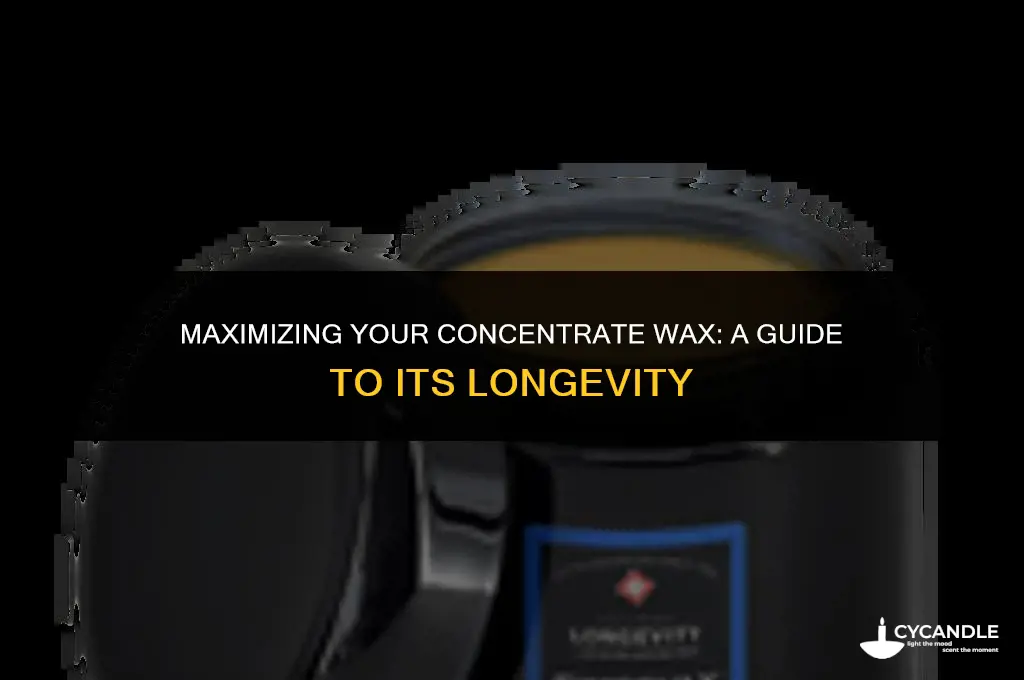 how long does concentrate wax last