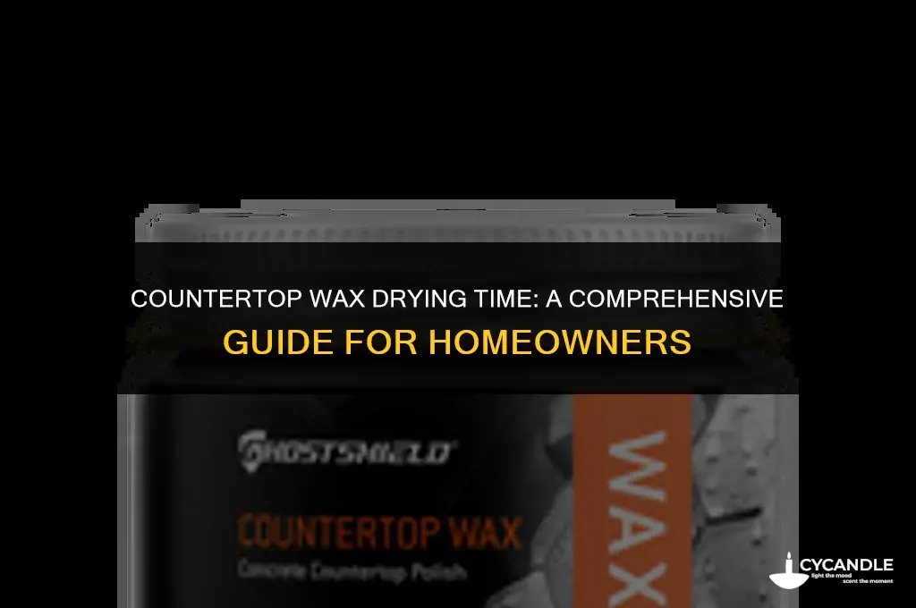 how long does countertop wax take to dry