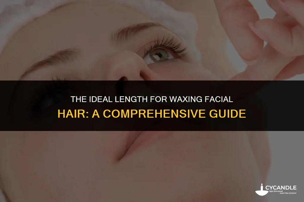 how long does facial hair have to be wax