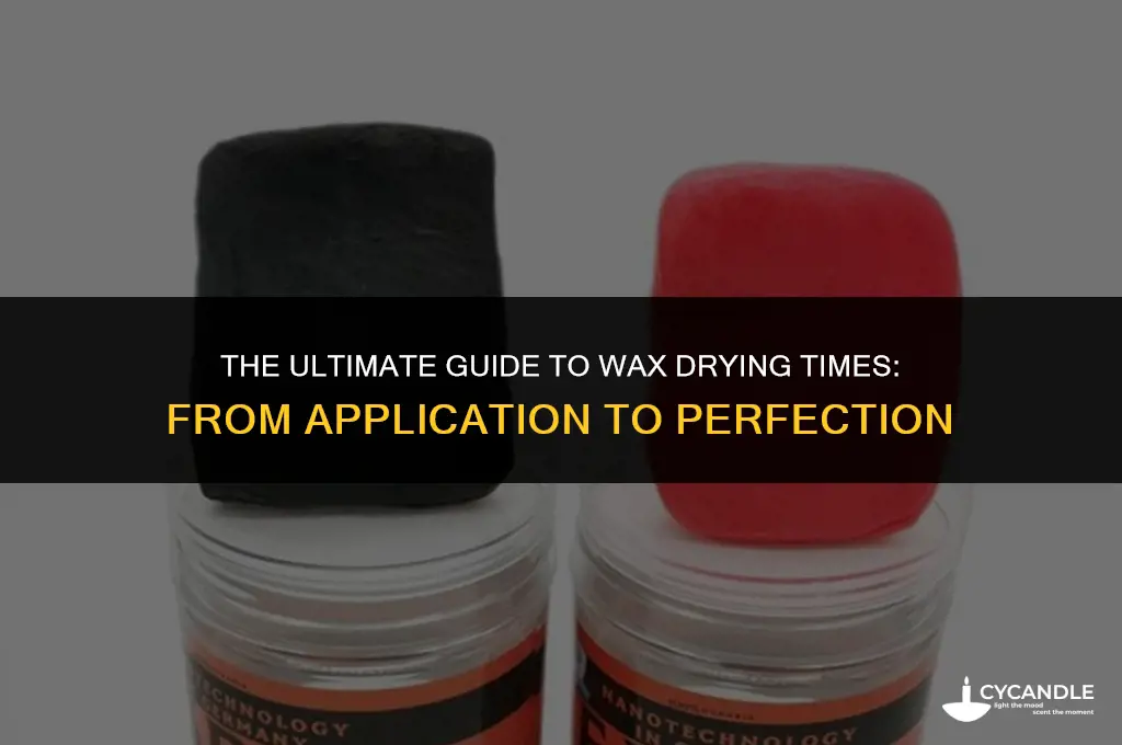 how long does finishing wax take to dry