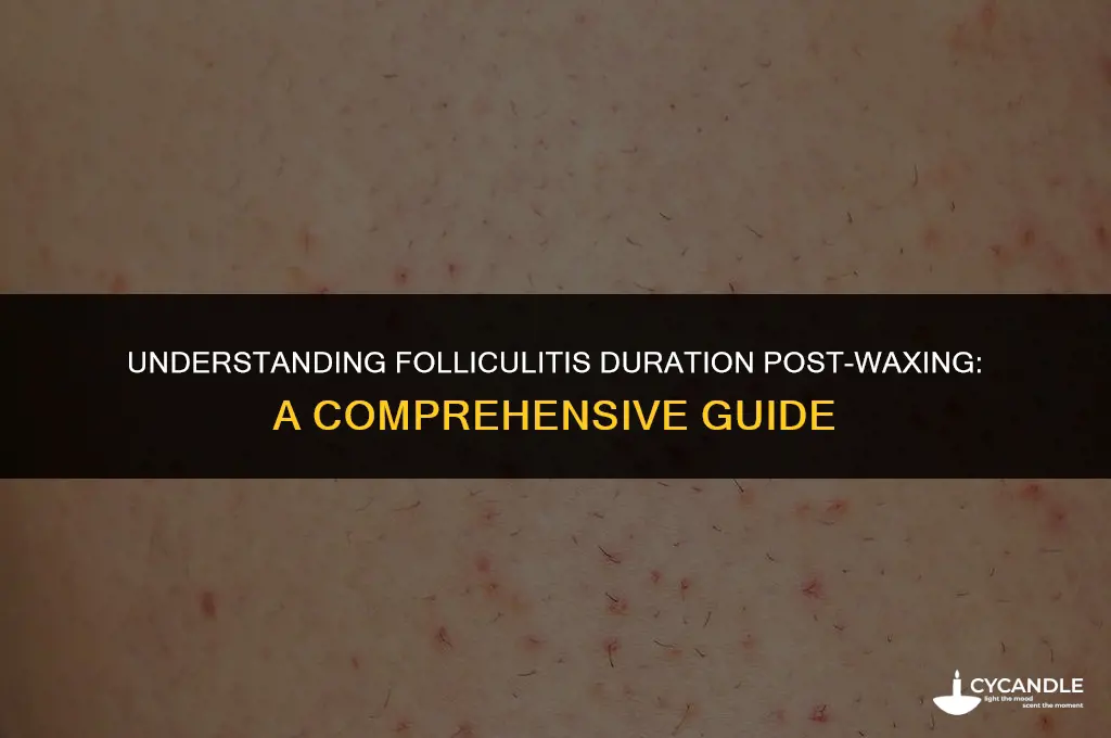 how long does folliculitis after waxing last