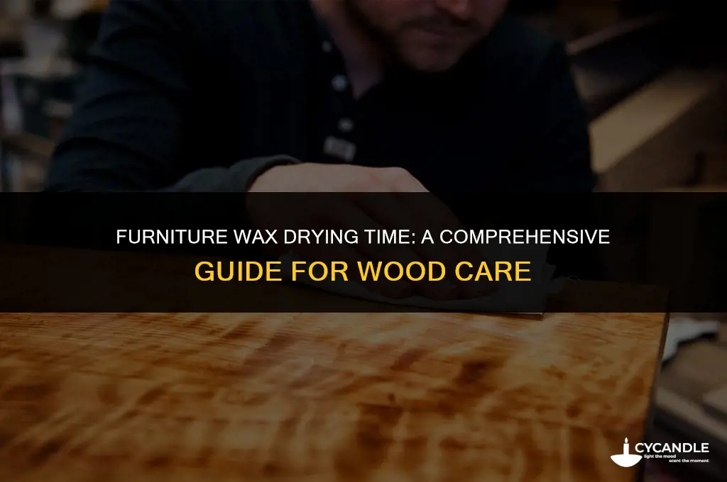 how long does furniture wax take to dry