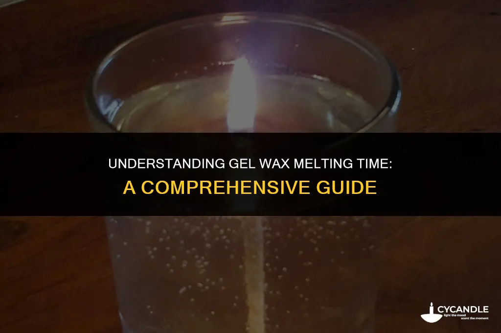 how long does gel wax take to melt