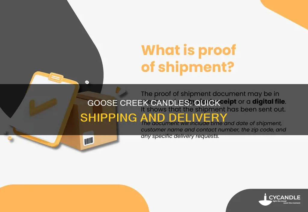 how long does goose creek candles take to ship