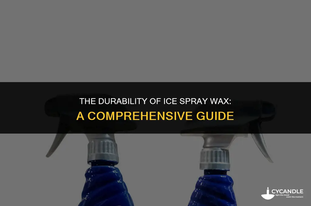 how long does ice spray wax last