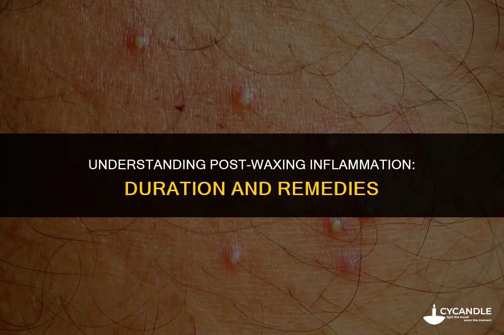 how long does inflammation last after waxing