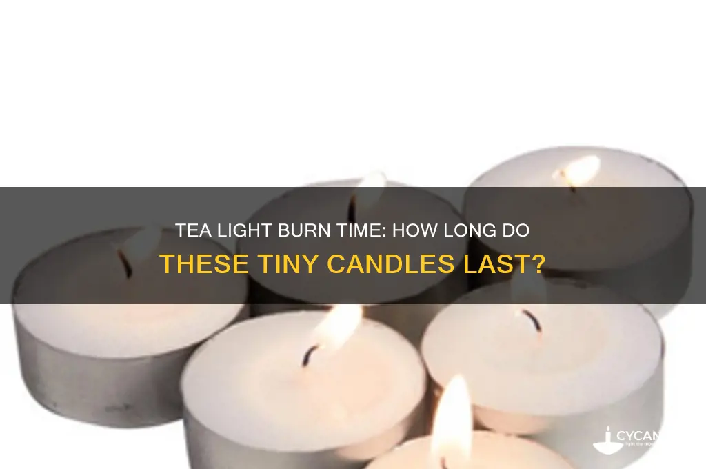 how long does is take a tea light candle burn