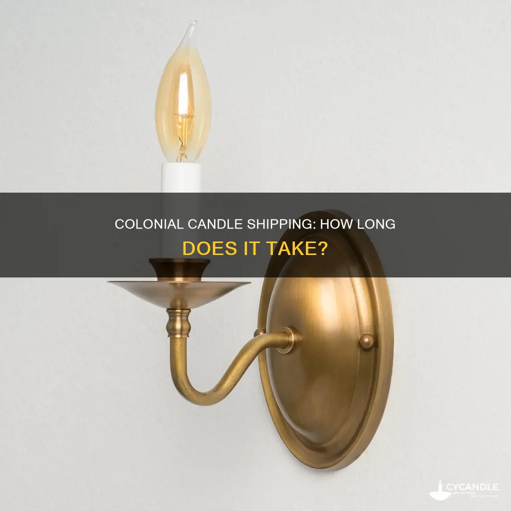 how long does it take colonial candle to ship