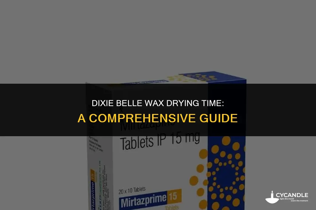 how long does it take dixie belle wax to dry