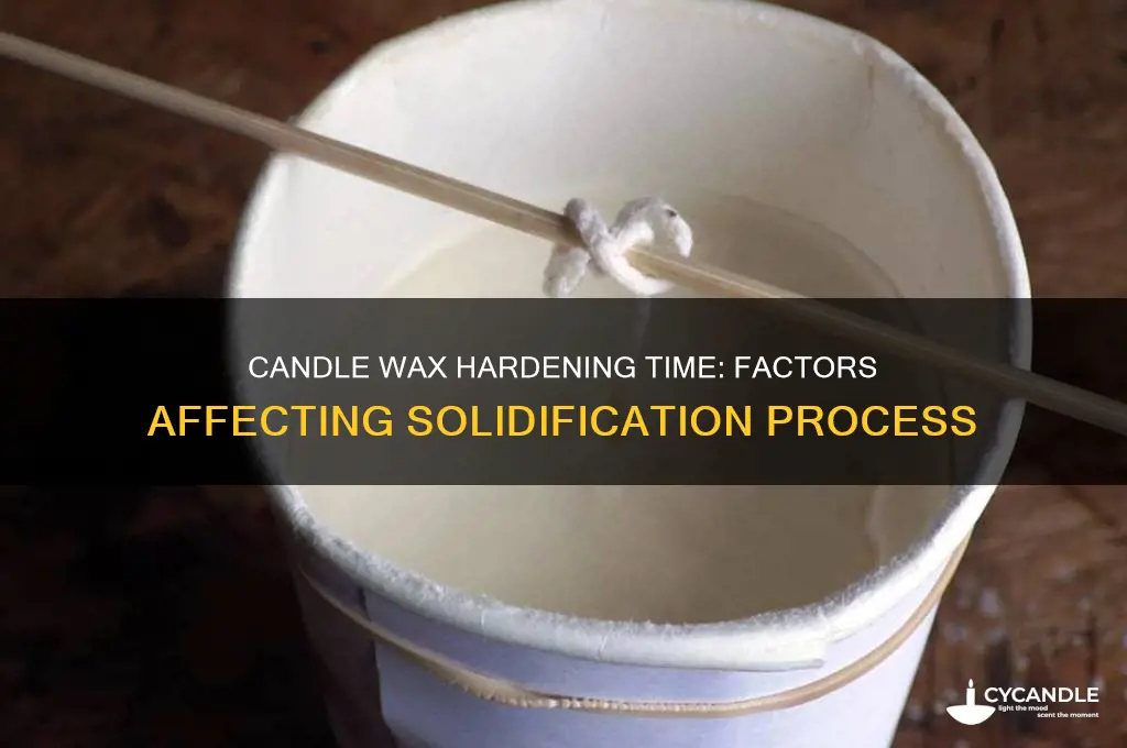 how long does it take for candle wax to harden