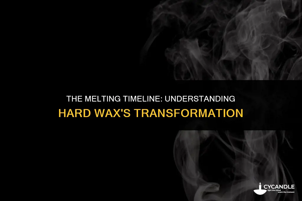 how long does it take for hard wax to melt