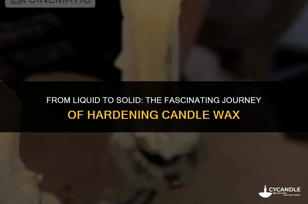 how long does it take for melted wax to harden