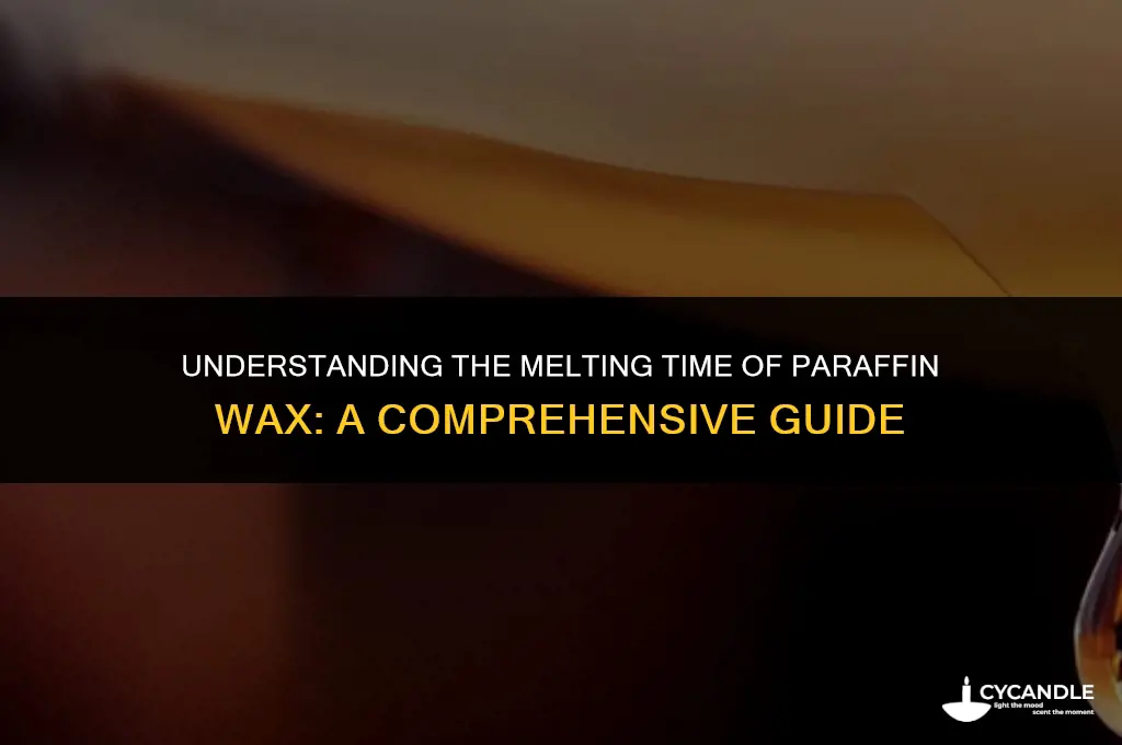 how long does it take for paraffin wax to melt