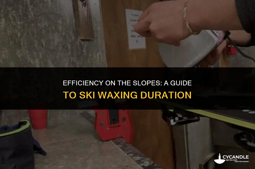how long does it take for skis to get waxed