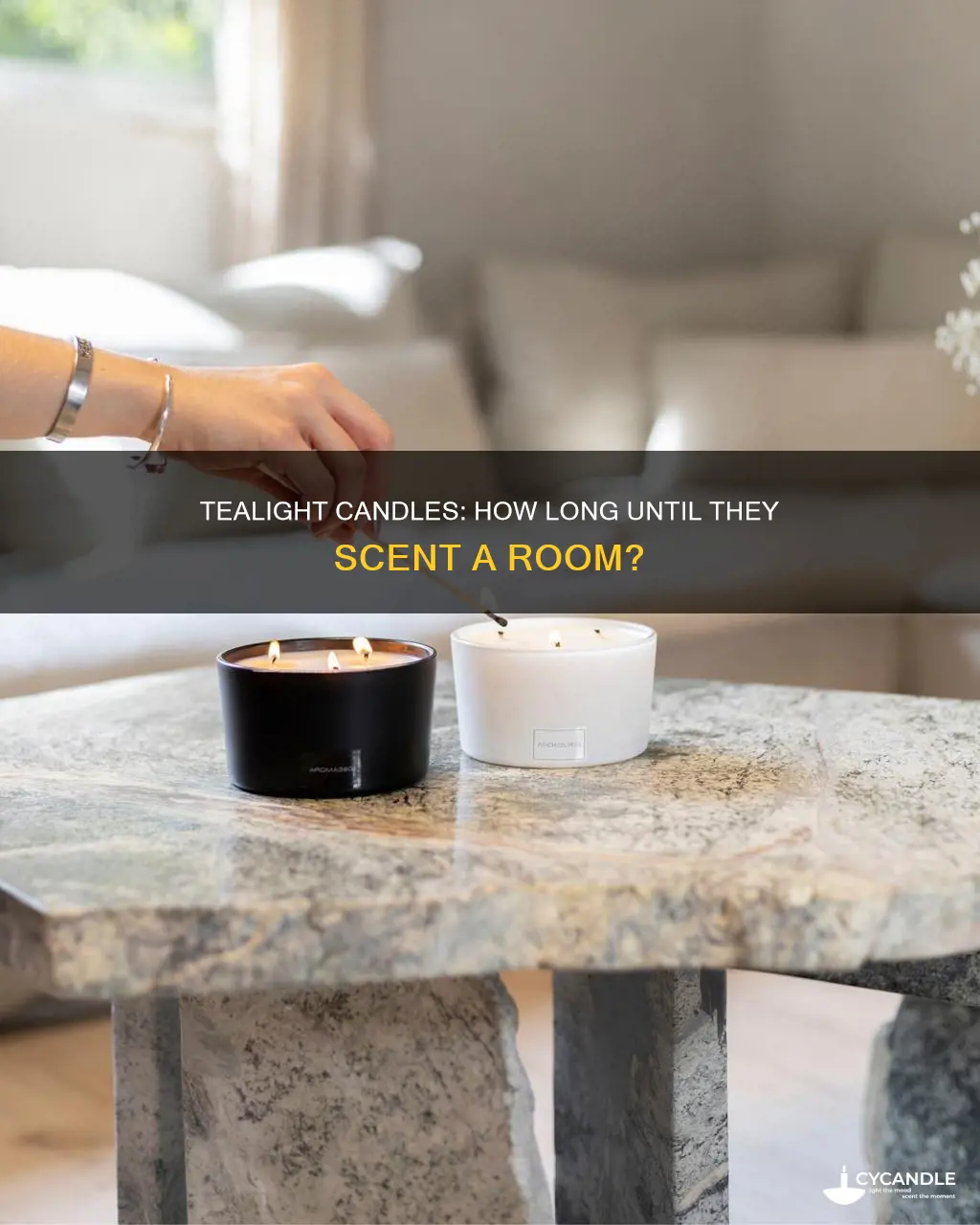 how long does it take for tealight candles to smell