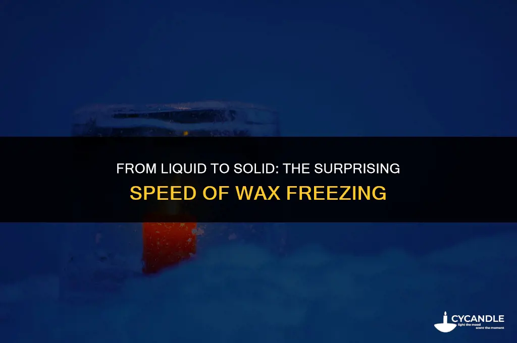 how long does it take for wax to freeze