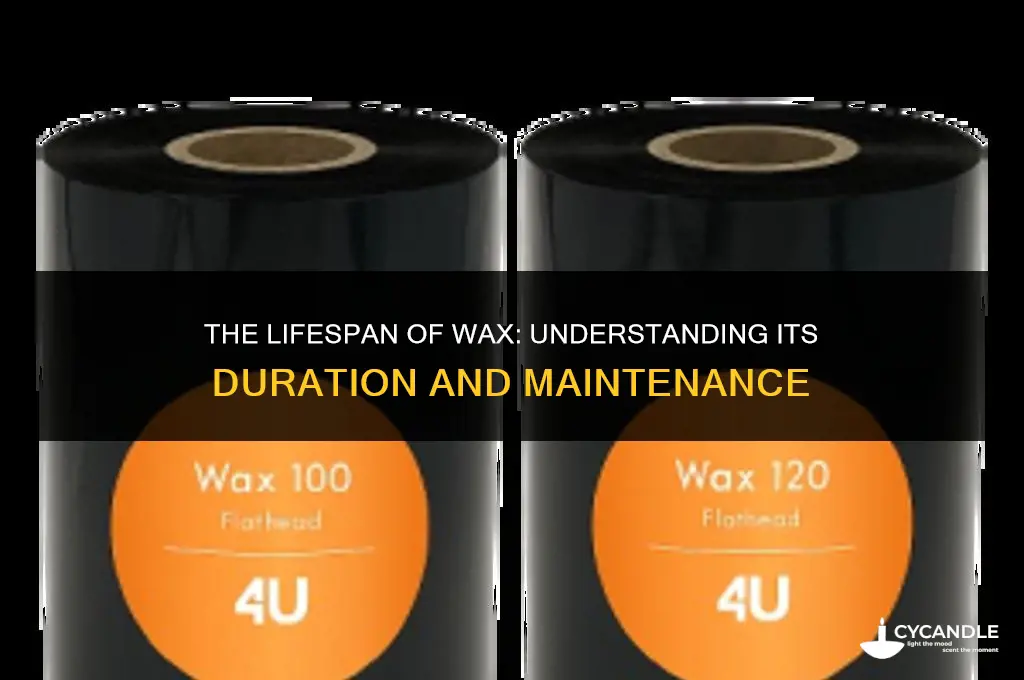 how long does it take for wax to wear off
