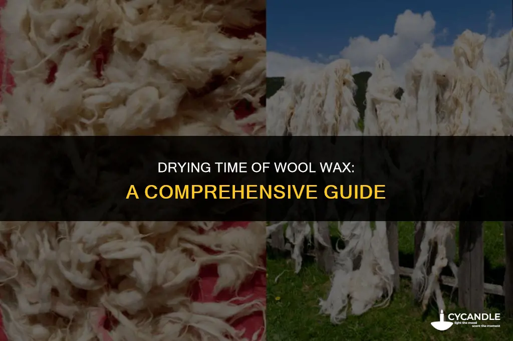 how long does it take for wool wax to dry