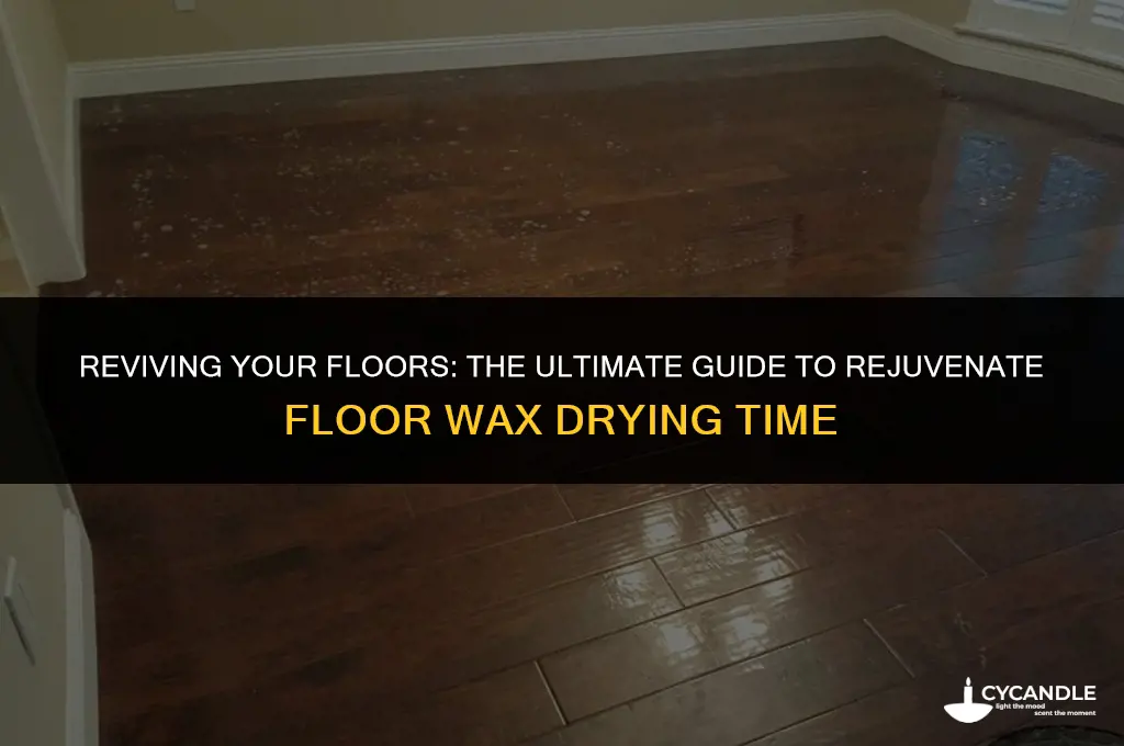how long does it take rejuenate floor wax to dry