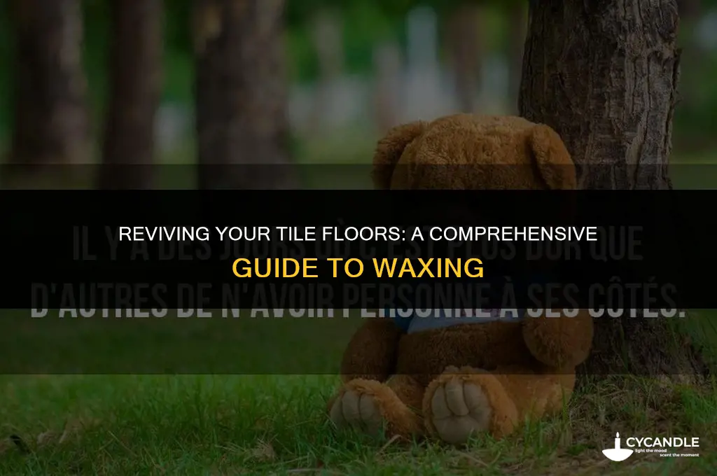 how long does it take tile floors to finish waxing