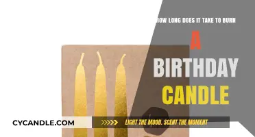 The Surprising Time It Takes to Burn a Birthday Candle