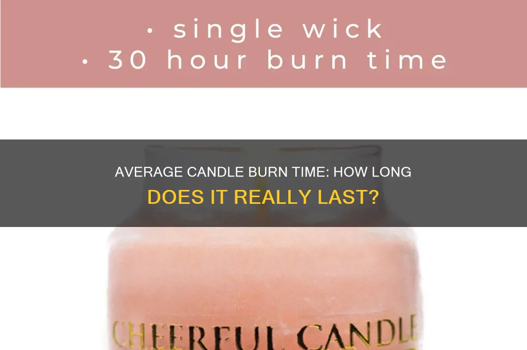 how long does it take to burn an average candle