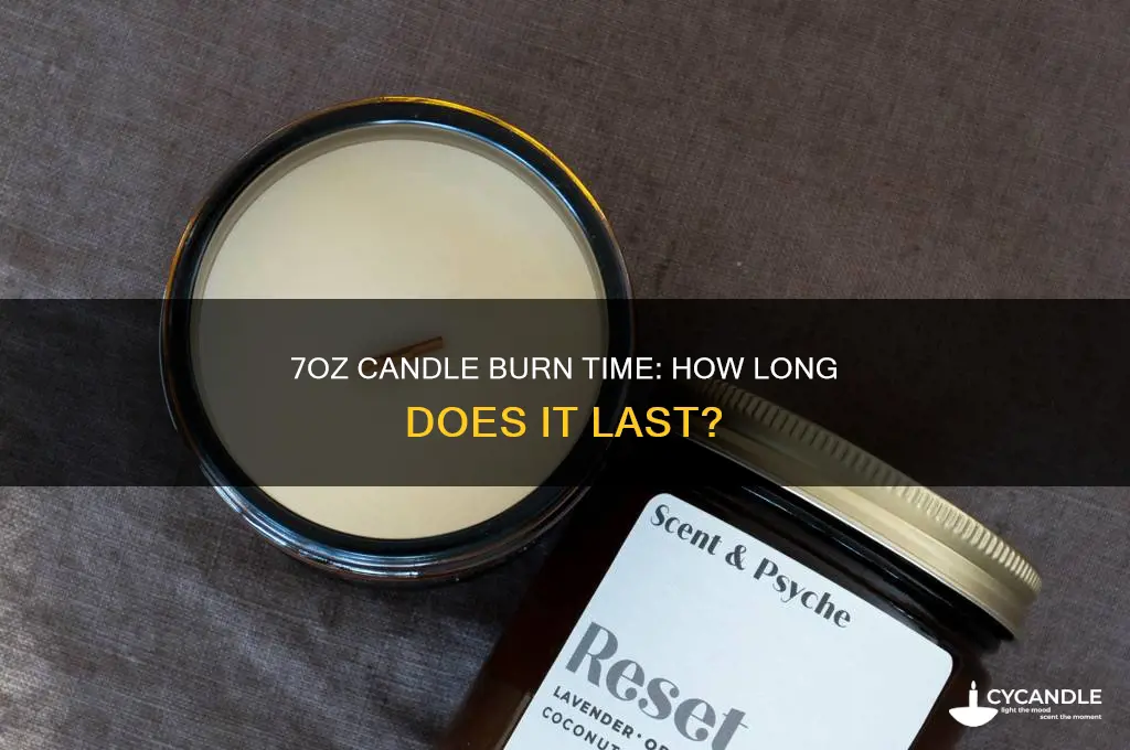 how long does it take to burn candle 7oz