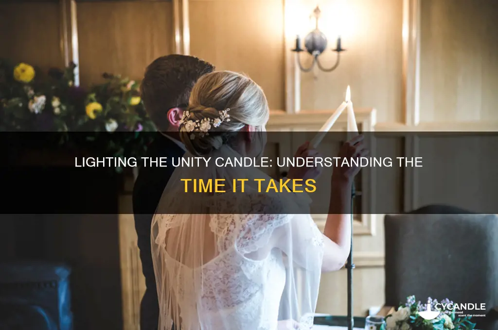 how long does it take to light unity candle