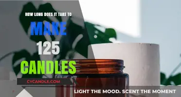 Crafting 125 Candles: Time Investment and Production Process Explained