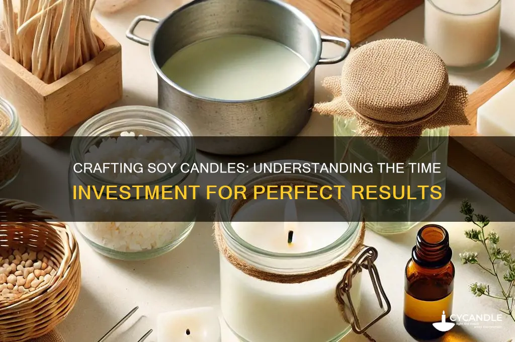 how long does it take to make a soy candle
