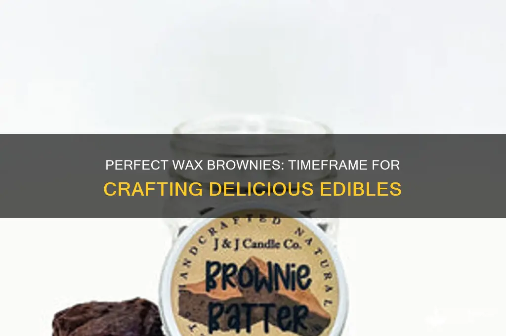 how long does it take to make wax brownies