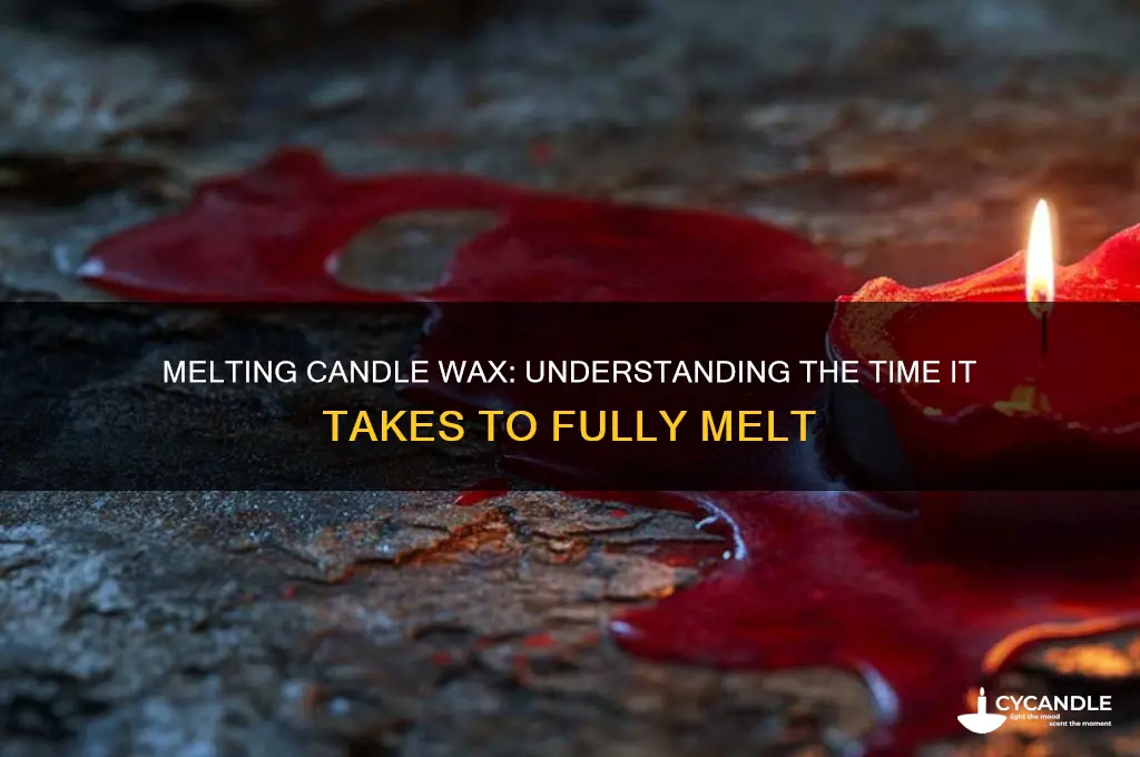 how long does it take to melt candle wax