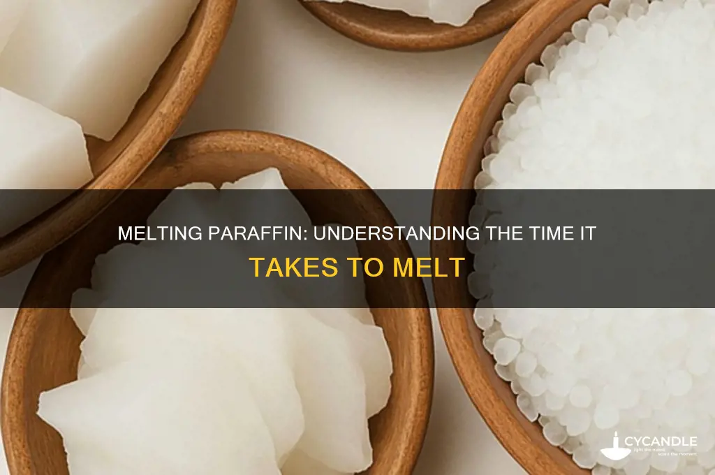 how long does it take to melt paraffin