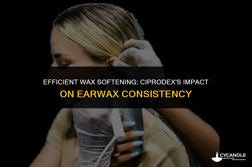 how long does it take to soften wax with ciprodex