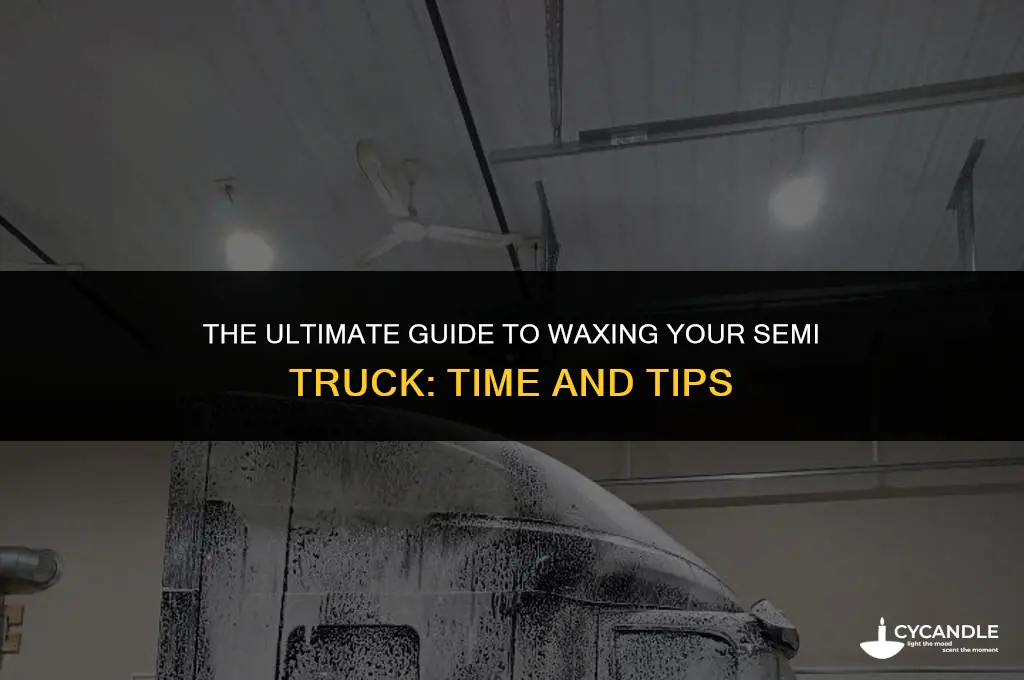 how long does it take to wax a semi truck