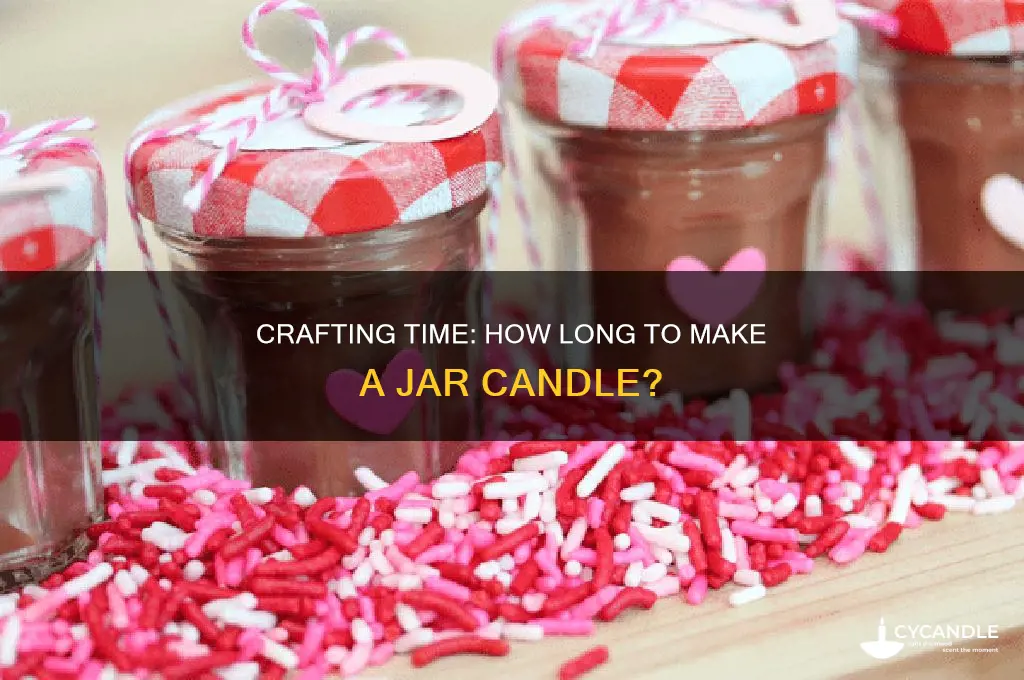 how long does it take yo make 1 jar candle